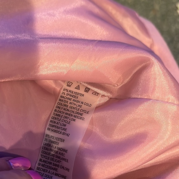 Tan JAY Mauve Blazer Size 16 Zipper Side Pockets - Picture 10 of 11